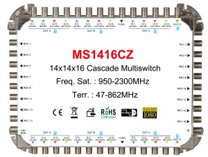 14x16 satélite multi - Switch, Cascade multi - Switch