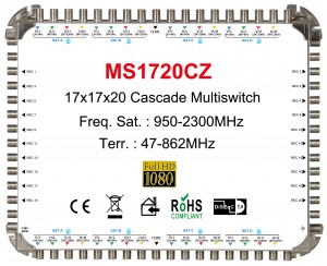 17x20 satellite multi-switch, Cascade multiswitch