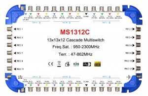 13x12 satellite multi-switch, Cascade multiswitch