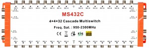 4x32 satélite multiswitch, Cascade multiswitch
