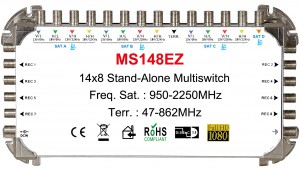 Multiswitch 14x8 satélite, multiswitch stand-alone