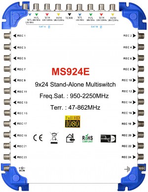 9x24  satellite multi-switch, Stand-Alone multiswitch