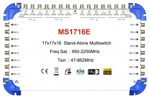 17x16 satellite multi-switch, Stand-Alone multiswitch
