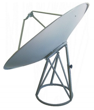 120cm Ku/C band satellite antenna, prime focus