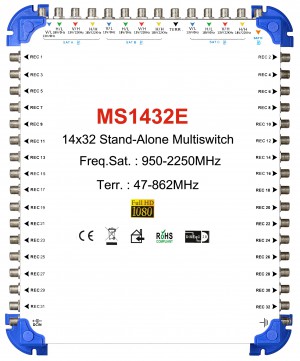 14x32 satélite multi-switch, stand-alone multiswitch