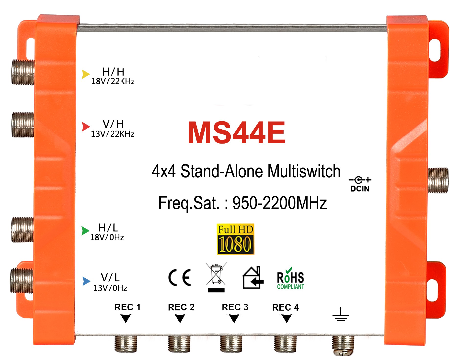 4x4 satellite multi-switch, Stand-Alone multiswitch
