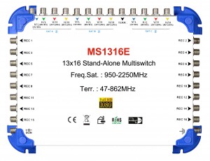 13x16 satélite multi-switch, stand-alone multiswitch