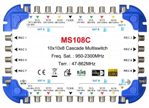 10x8 satellite multi-switch Cascade