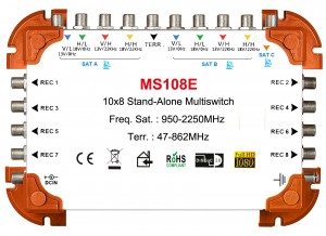 10x8 satellite multi-switch Stand-Alone