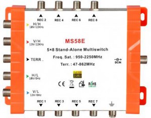 5x8 Multi - switch satellite, Independent Multi - switch
