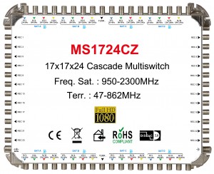 17x24 satellite multi-switch, Cascade multiswitch
