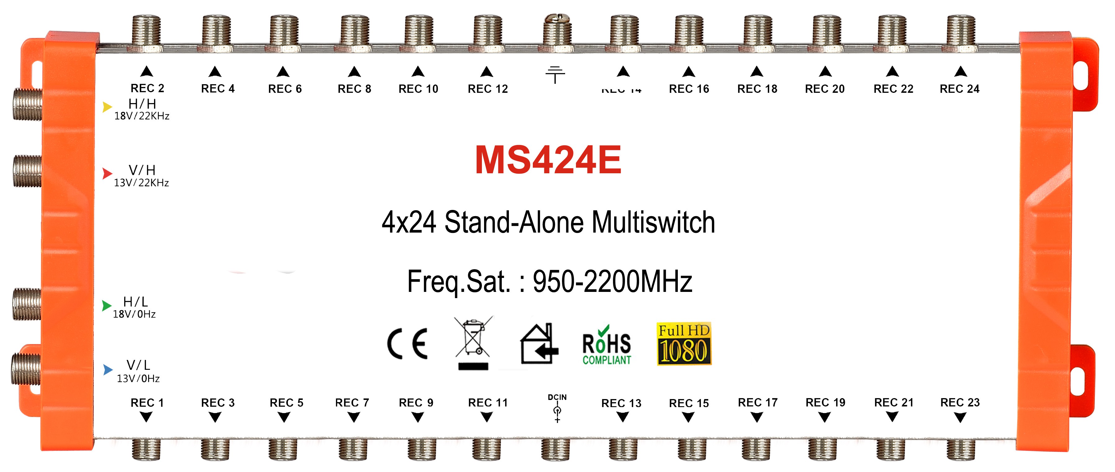 4x24 satélite multiswitch, stand-alone multiswitch