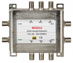 2x6 Satellite multi - Switch, Cascade multi - Switch