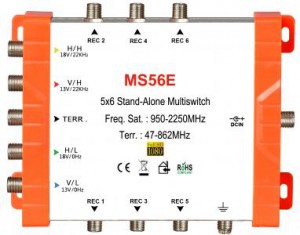 5x6 Satellite multi - Switch, Independent multi - Switch