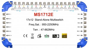 17x12 satellite multi-switch, Stand-Alone multiswitch